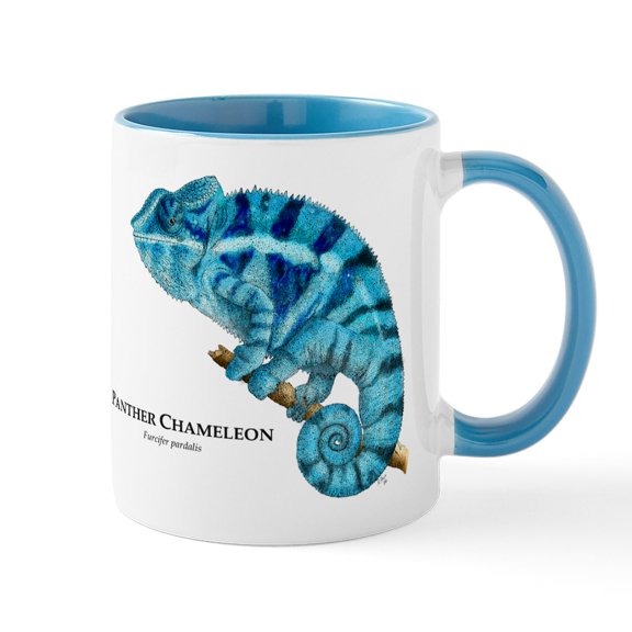 CafePress - Panther Chameleon Mug - 11 oz Ceramic Mug - Novelty Coffee Tea Cup