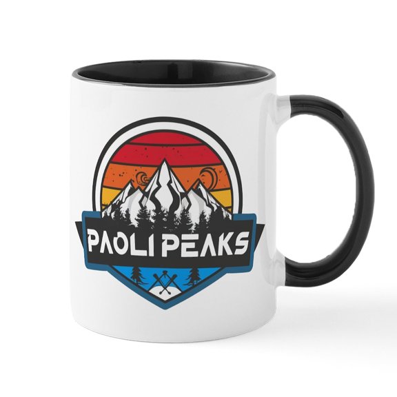 CafePress - Paoli Peaks Paoli Indiana Mugs - 11 oz Ceramic Mug - Novelty Coffee Tea Cup