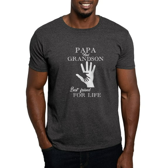 CafePress - Papa And Grandson T Shirt - Men's Classic Graphic Cotton T-Shirt