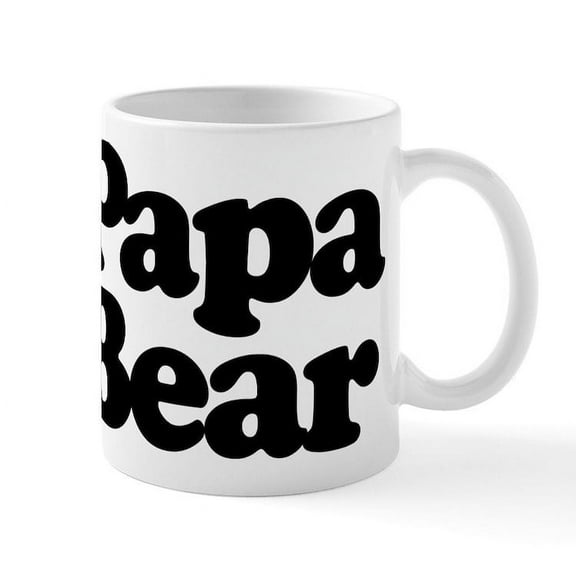 CafePress - Papa Bear - 11 oz Ceramic Mug - Novelty Coffee Tea Cup