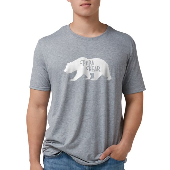 CafePress - Papa Bear Family Collection T Shirt - Mens Tri-blend T-Shirt