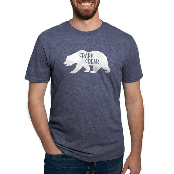CafePress - Papa Bear Family Collection T Shirt - Mens Tri-blend T-Shirt