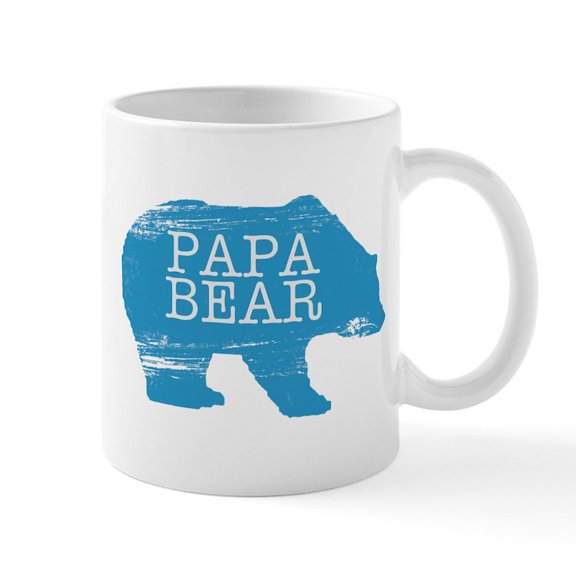 CafePress - Papa Bear Mugs - 11 oz Ceramic Mug - Novelty Coffee Tea Cup