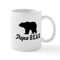CafePress - Papa Bear Mugs - 11 oz Ceramic Mug - Novelty Coffee Tea Cup