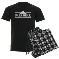 CafePress - Papa Bear Pajamas - Men's Dark Loose Fit Cotton Pajama Set