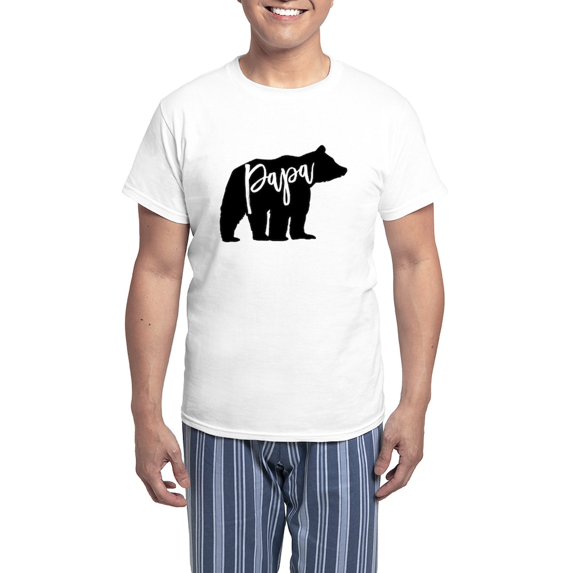 CafePress - Papa Bear Pajamas - Men's Light Loose Fit Cotton Pajama Set