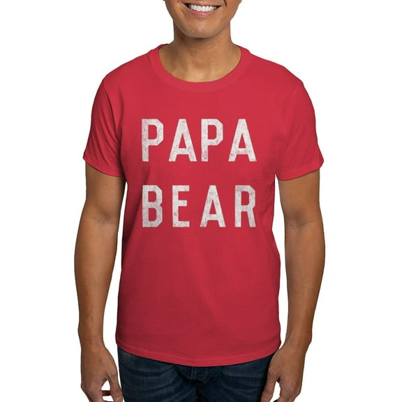 CafePress - Papa Bear T Shirt - Men's Classic Graphic Cotton T-Shirt