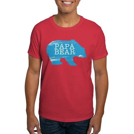 CafePress - Papa Bear T Shirt - Men's Classic Cotton T-Shirts