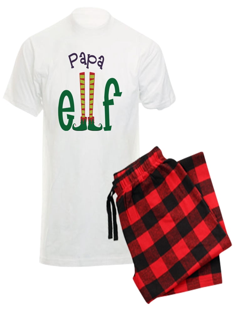CafePress - Papa Elf - Men's Light Pajamas