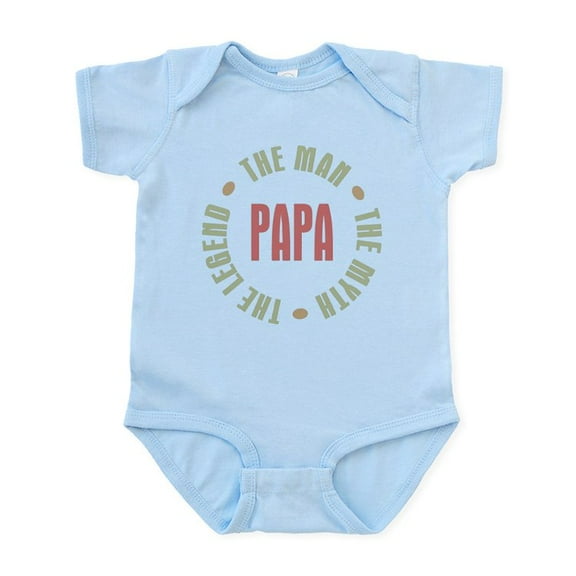 CafePress - Papa Man Myth Legend Infant Bodysuit - Baby Light Bodysuit, Size Newborn - 24 Months