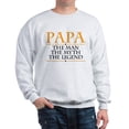 thumbnail image 1 of CafePress - Papa Man Myth Legend Sweatshirt - Crew Neck Sweatshirt, 1 of 4