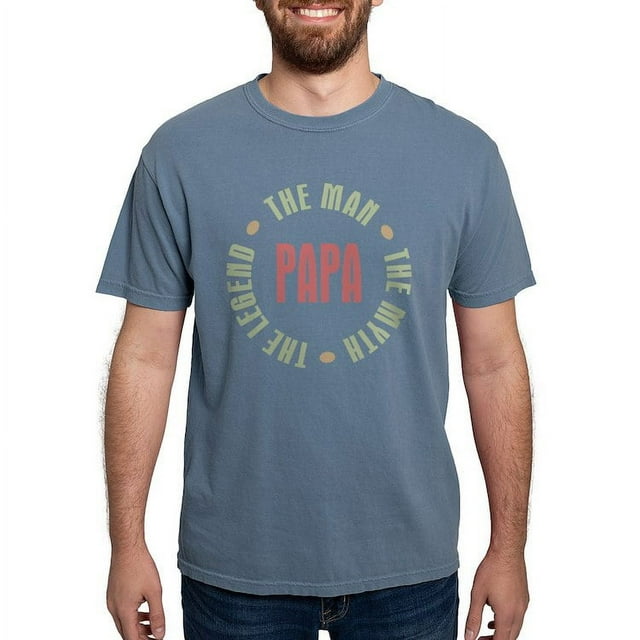 CafePress - Papa Man Myth Legend T Shirt - Mens Comfort Colors Shirt