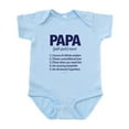thumbnail image 1 of CafePress - Papa Noun Definition Body Suit - Baby Light Bodysuit, Size Newborn - 24 Months, 1 of 4
