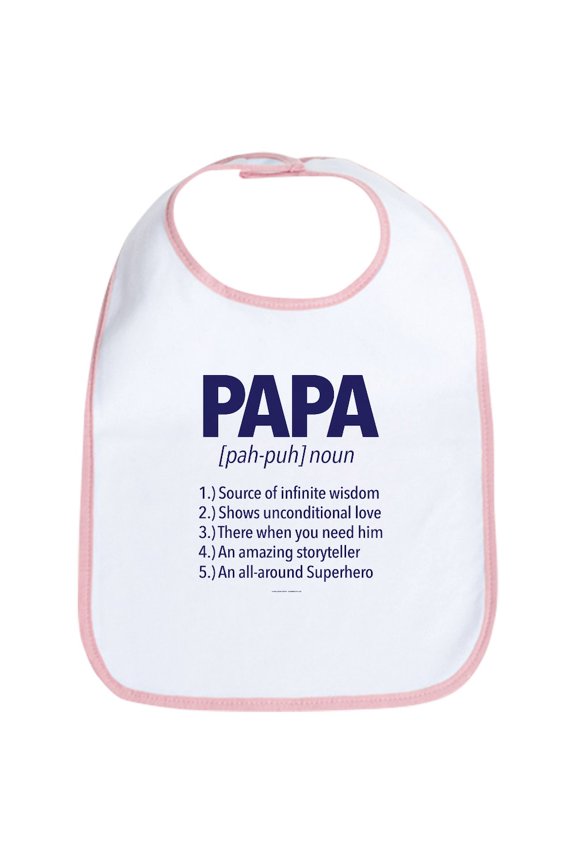 - Papa Noun Definition - Cute Cotton Cloth Baby Bib, Toddler Bib