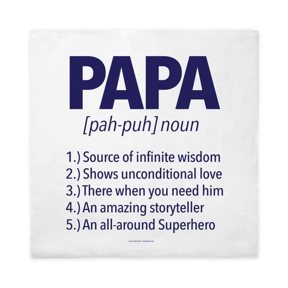 CafePress - Papa Noun Definition - Queen Duvet