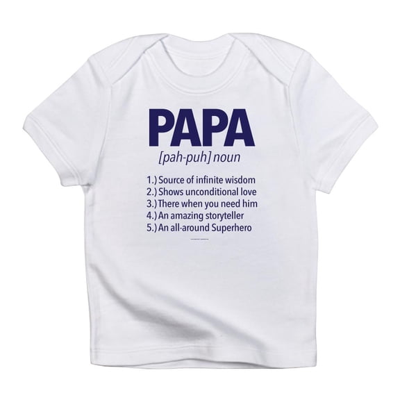 CafePress - Papa Noun Definition T Shirt - Infant T-Shirt