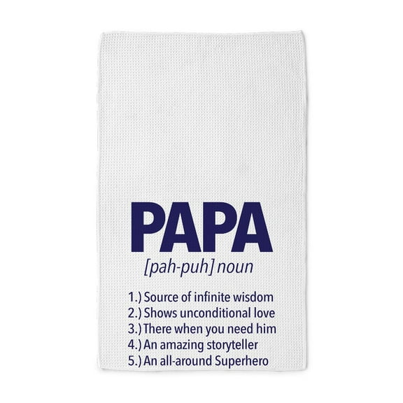 CafePress - Papa Noun Definition - Tea Towel