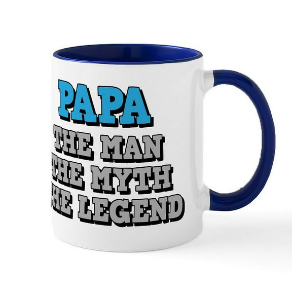 CafePress - Papa: The Man - 11 oz Ceramic Mug - Novelty Coffee Tea Cup