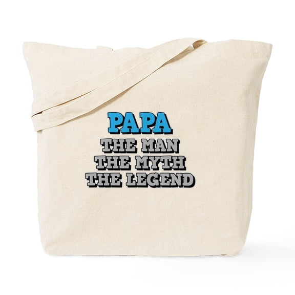 CafePress - Papa: The Man Tote Bag - Unisex Canvas Tote Bag, Beige, 1-Piece