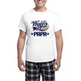 thumbnail image 1 of CafePress - Papa (Worlds Best) Men's Light Pajamas - Men's Light Loose Fit Cotton Pajama Set, 1 of 7