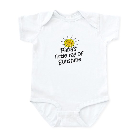 CafePress - Papa's Sunshine Infant Bodysuit - Baby Light Bodysuit, Size Newborn - 24 Months