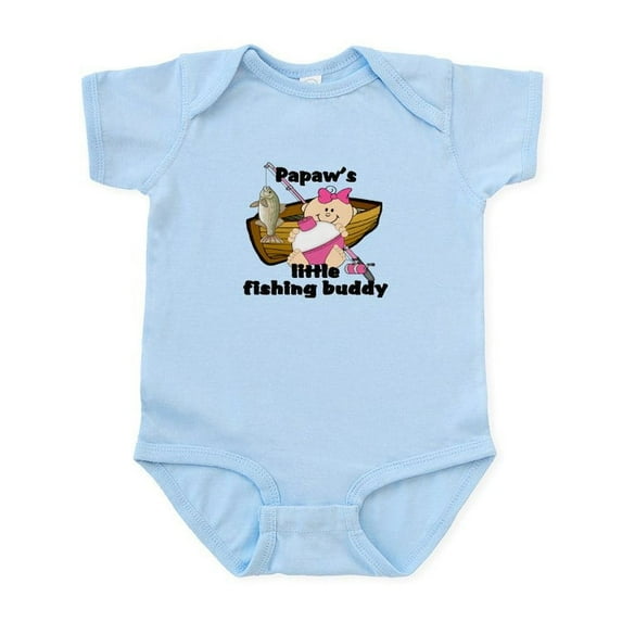 CafePress - Papaw's Fishing Buddy Infant Bodysuit - Baby Light Bodysuit, Size Newborn - 24 Months