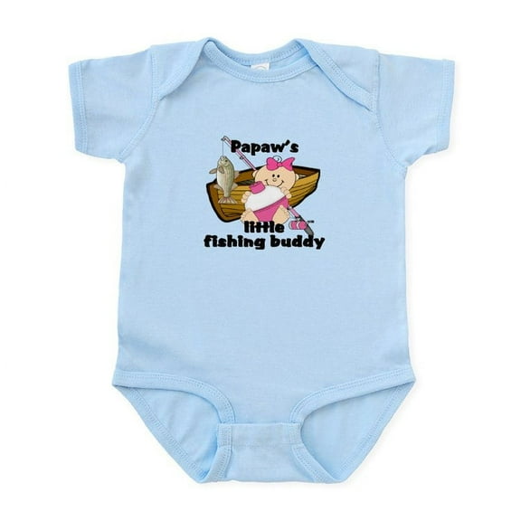 CafePress - Papaw's Fishing Buddy Infant Bodysuit - Baby Light Bodysuit, Size Newborn - 24 Months