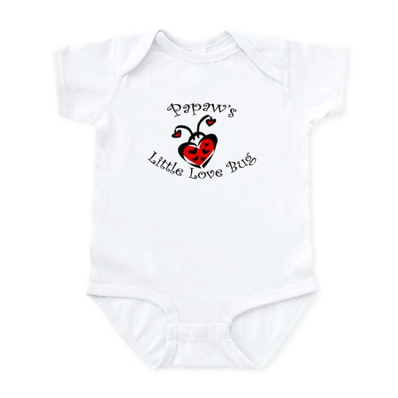 CafePress - Papaw's Love Bug Ladybug Infant Bodysuit - Baby Light Bodysuit, Size Newborn - 24 Months