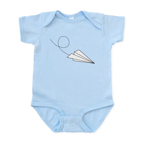 CafePress - Paper Plane Infant Bodysuit - Baby Light Bodysuit, Size Newborn - 24 Months