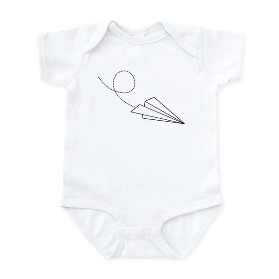 CafePress - Paper Plane Infant Bodysuit - Baby Light Bodysuit, Size Newborn - 24 Months