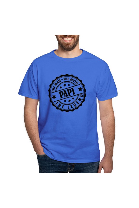- Papi The Man The Myth The Legend T Shirt - Men's Classic Graphic Cotton T-Shirt