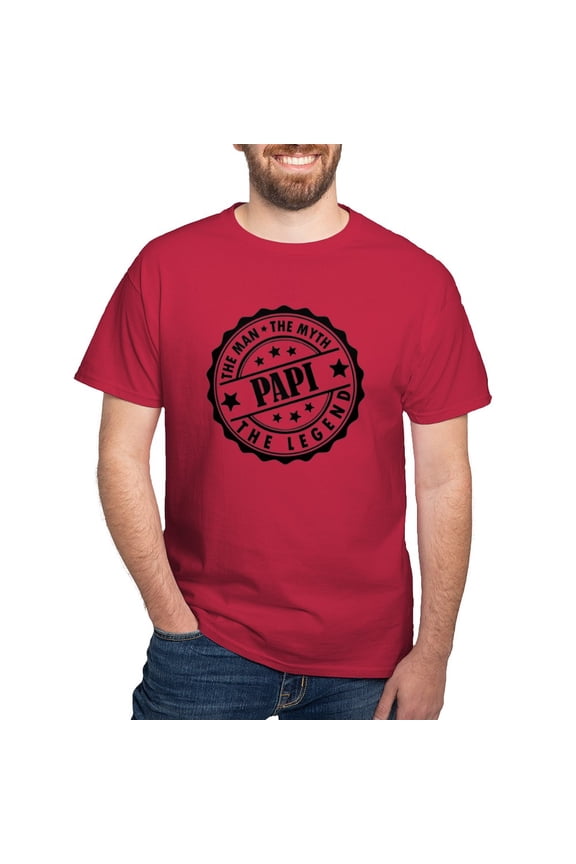 - Papi The Man The Myth The Legend T Shirt - Men's Classic Graphic Cotton T-Shirt