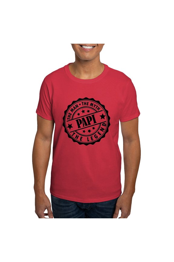 - Papi The Man The Myth The Legend T Shirt - Men's Classic Graphic Cotton T-Shirt