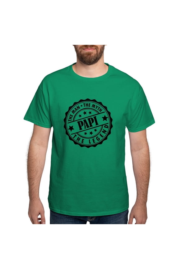- Papi The Man The Myth The Legend T Shirt - Men's Classic Graphic Cotton T-Shirt