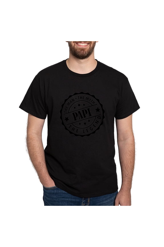 - Papi The Man The Myth The Legend T Shirt - Men's Classic Graphic Cotton T-Shirt