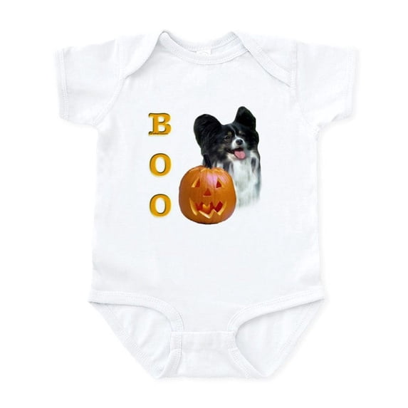 CafePress - Papillon Boo Infant Bodysuit - Baby Light Bodysuit, Size Newborn - 24 Months