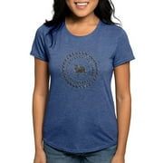 CafePress - Papillon Chrome Studs Women's Deluxe T Shirt - Womens Tri-blend T-Shirt