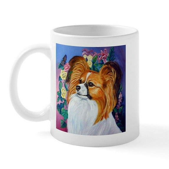 CafePress - Papillon Dog Lovely Mug - 11 oz Ceramic Mug - Novelty Coffee Tea Cup