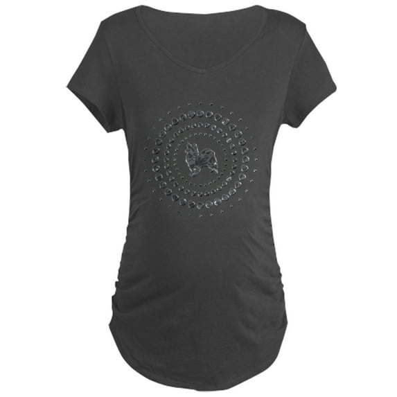 CafePress - Papillon Maternity Dark T Shirt - Maternity Dark T-Shirt