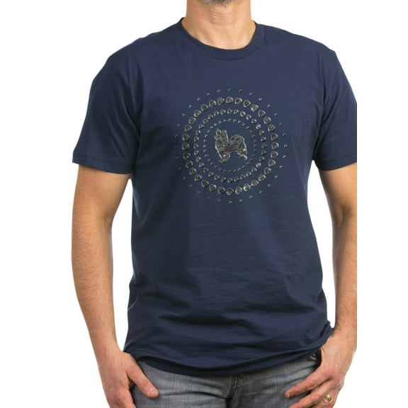 CafePress - Papillon Men's Fitted T Shirt (Dark) - Men's Fitted T-Shirt