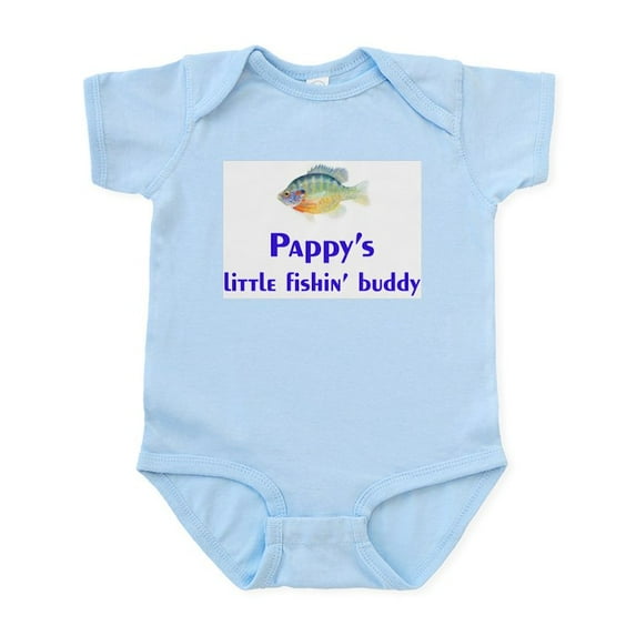 CafePress - Pappy's Fishin Buddy Infant Bodysuit - Baby Light Bodysuit, Size Newborn - 24 Months