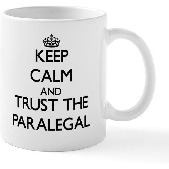 CafePress Paralegal In Charge [Text Bla Mug 11 oz (325 ml) Ceramic Coffee Mug