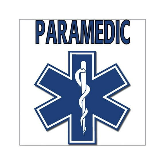 CafePress - Paramedics EMS - Square Sticker 3" x 3"