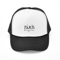 thumbnail image 1 of CafePress - Paris Bonjour - Adjustable Unisex Printed Trucker Hat with Mesh Back, 1 of 8
