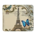 thumbnail image 1 of CafePress - Paris Eiffel Tower Butterfly Retro Elega Mousepad - Non-slip Rubber Mousepad, Gaming Mouse Pad, 1 of 6