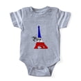 thumbnail image 1 of CafePress - Paris Eiffel Tower - Cute Infant Baby Football Bodysuit, 1 of 3