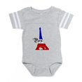 thumbnail image 1 of CafePress - Paris Eiffel Tower - Cute Infant Baby Football Bodysuit, 1 of 3