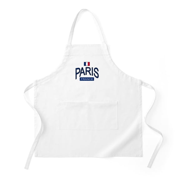CafePress - Paris France BBQ - Kitchen Apron with Pockets, Grilling Apron, Baking Apron