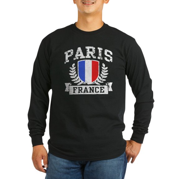 CafePress - Paris France Long Sleeve Dark T Shirt - Long Sleeve Dark T-Shirt