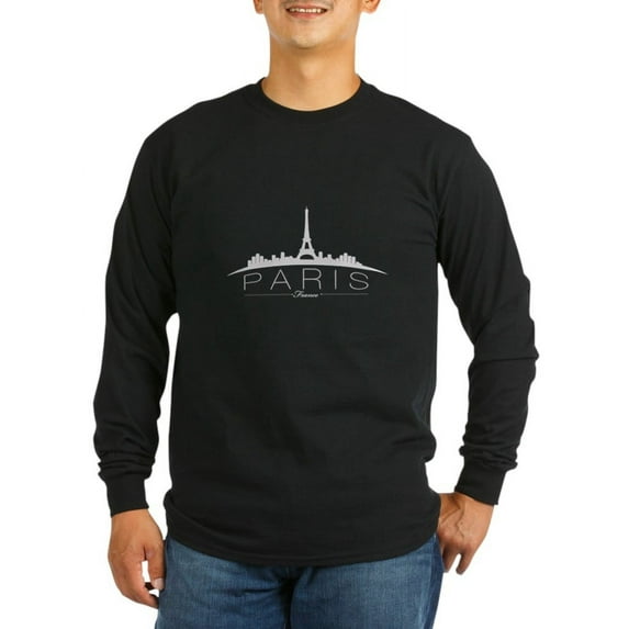CafePress - Paris Long Sleeve T Shirt - Long Sleeve Dark T-Shirt